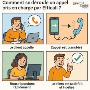 Déroulé d'un appel chez EFFICALL